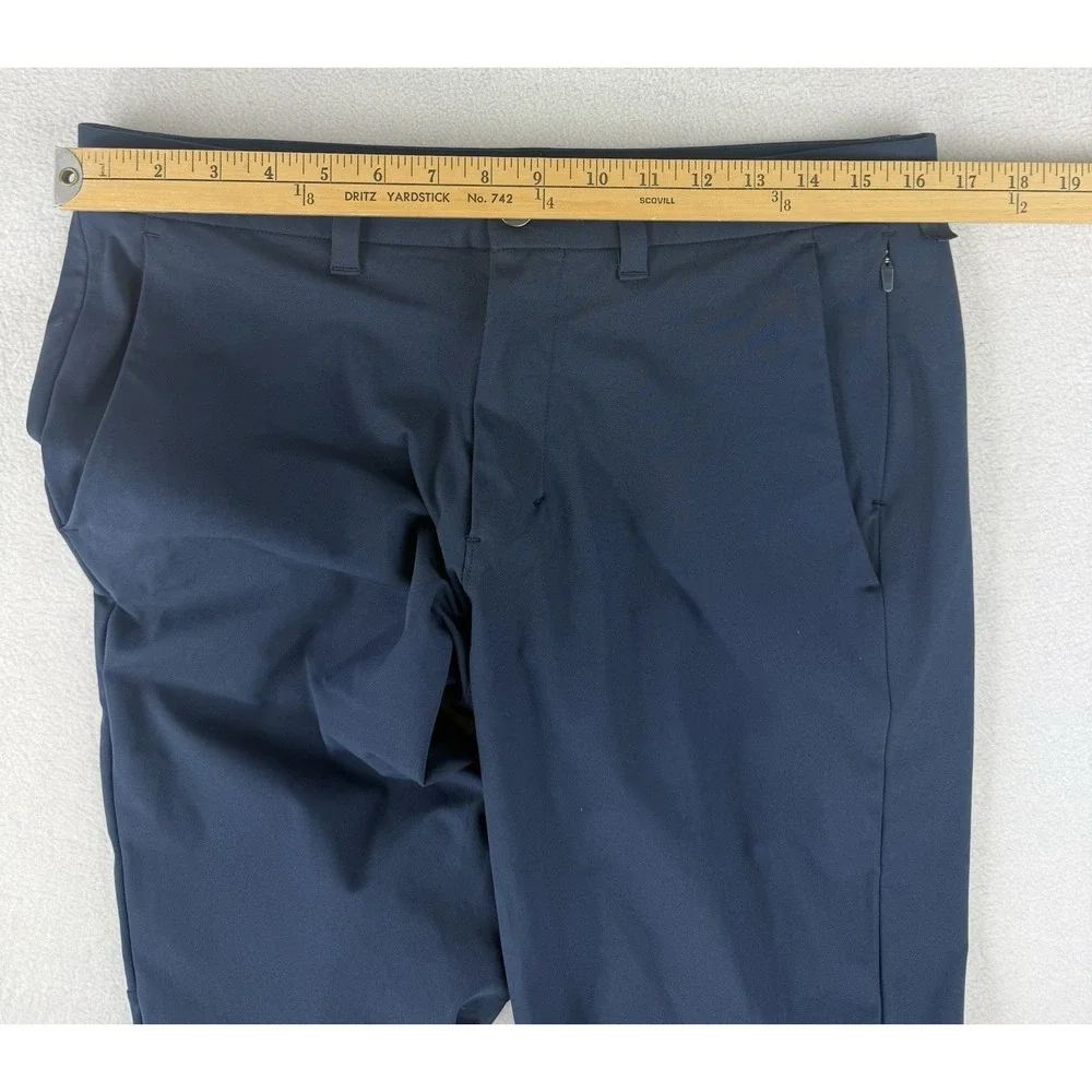 Lululemon Commission ABC Chino Pants Men's Size 32 Navy Blue 32x31 Warpstreme